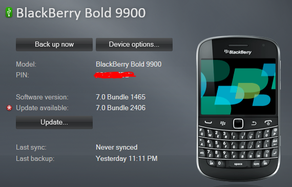 blackberry bold 9900 software update